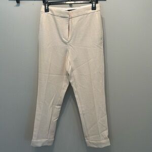 NWOT Ann Taylor dress pants, ankle length, cream color, size 4 petite